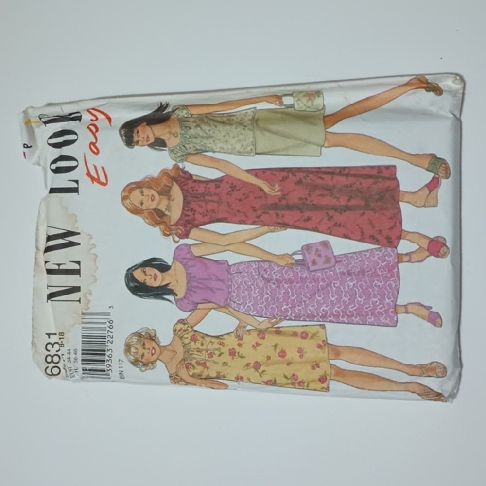 Rare Y2K New Look 6831 Easy Sewing Pattern 039363227663